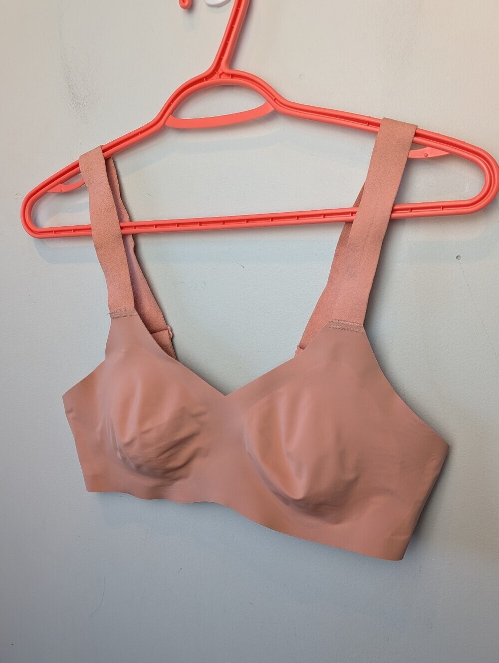 KNIX Wireless Bra Size 2 Pink Beige Color Adjustable Straps